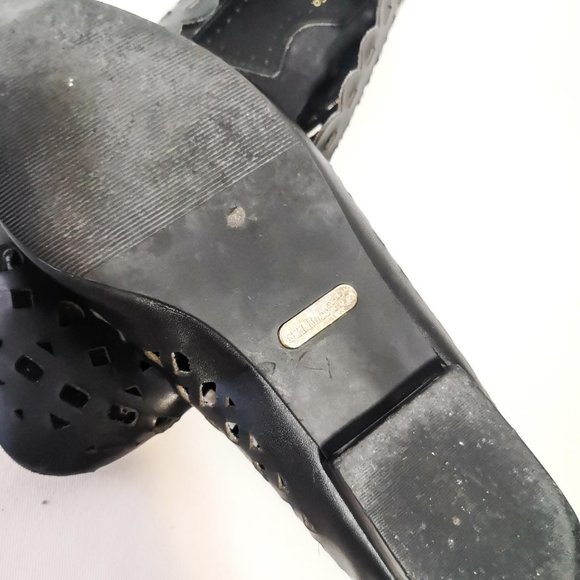 GH Bass Leather Laser Cut Flats Size 8.5 - Picture 12 of 15